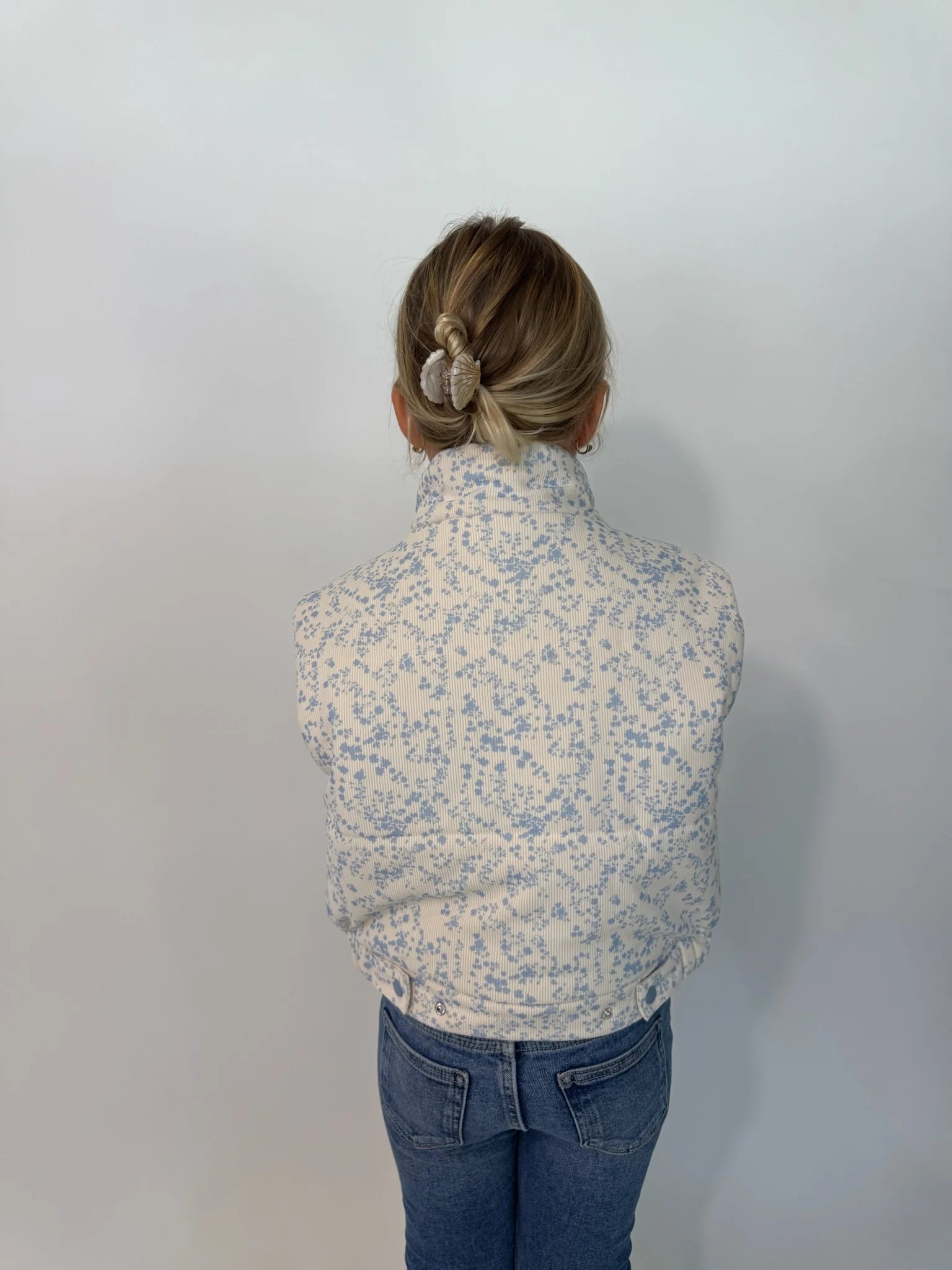 Katie J | Snowy Vest | Model | Back | Vagabond | Apparel | Boutique