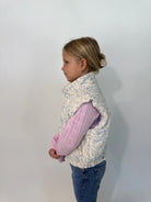 Katie J | Snowy Vest | Model | Side | Vagabond | Apparel | Boutique