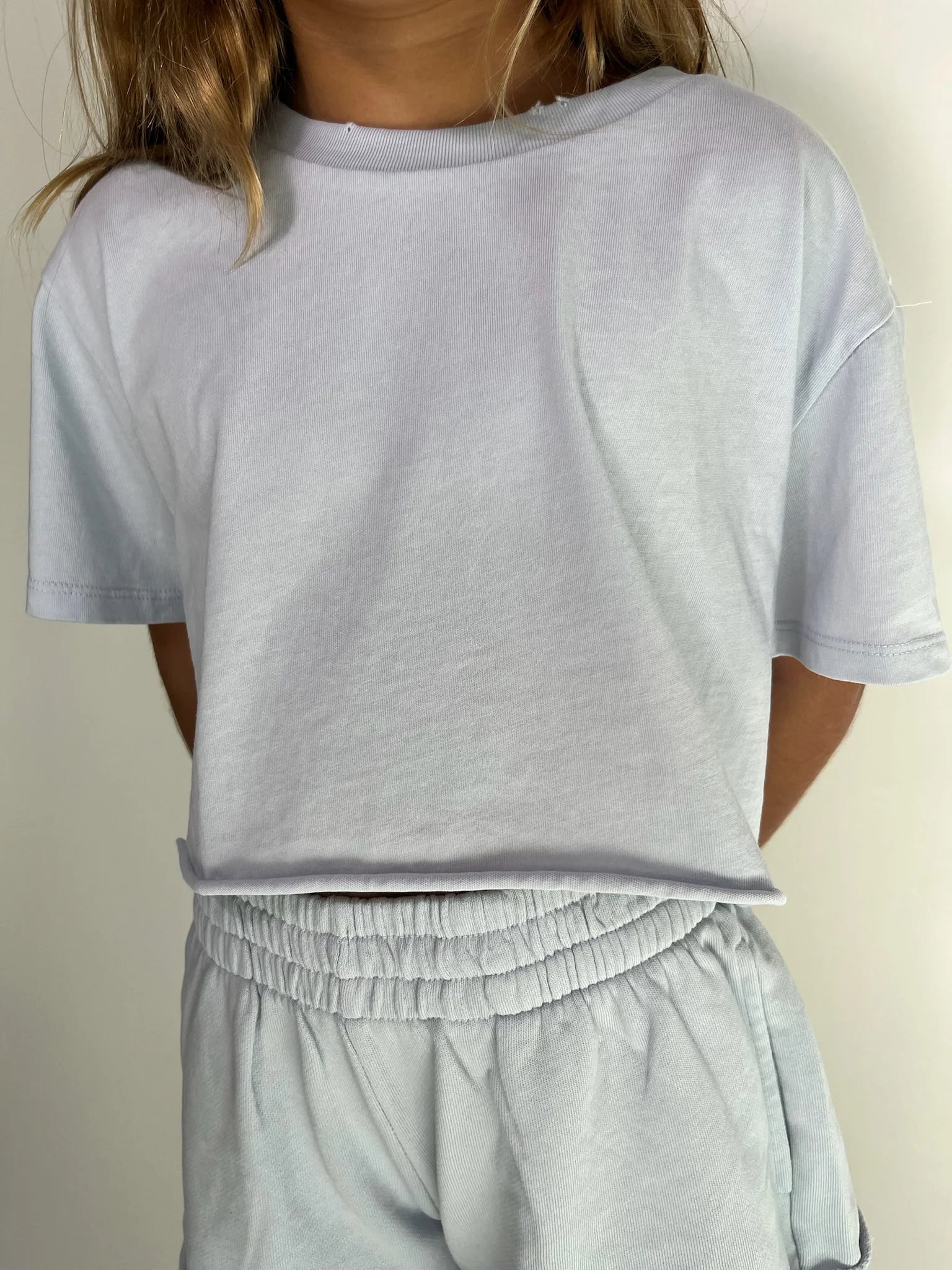 Katie J | Tristan Tee | Blue | Close | Vagabond | Apparel | Boutique