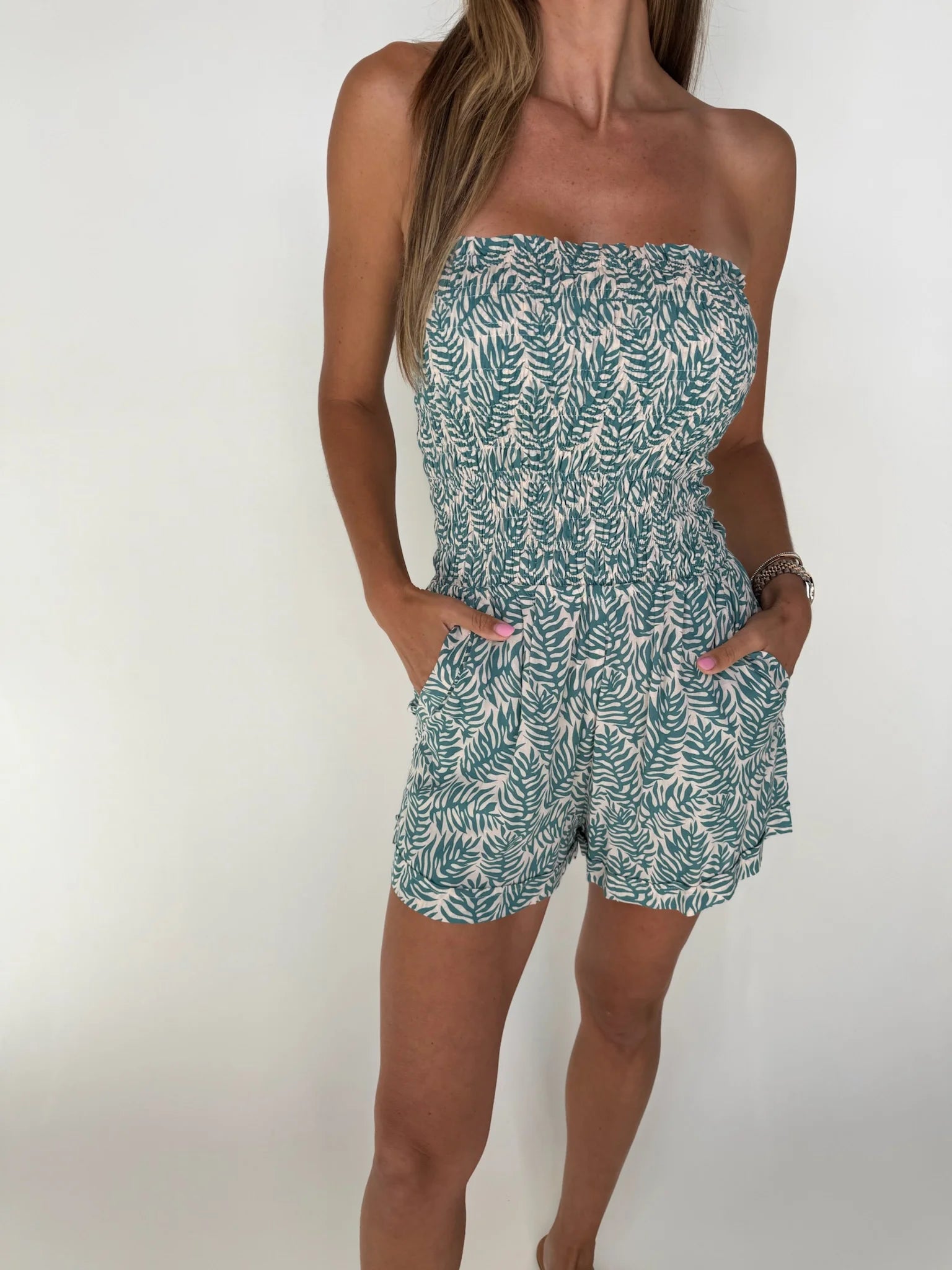 Khush | Kamea |  Romper | Brisa | Teal | Vagabond | Apparel | Boutique
