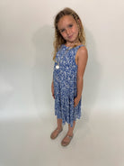 Khush | Kid Celesse Dress Lysoria Blue | Side | Vagabond | Apparel | Boutique