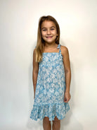 Khush Kid | Olivia Dress | Aqua | Vagabond | Apparel | Boutique