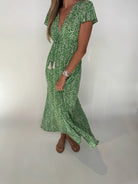 Khush | Leilani | Dress | Manolia | Green | Vagabond | Apparel | Boutique