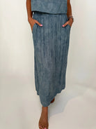 Khush |  Malaya  | Skirt  | Silver | Vagabond | Apparel | Boutique