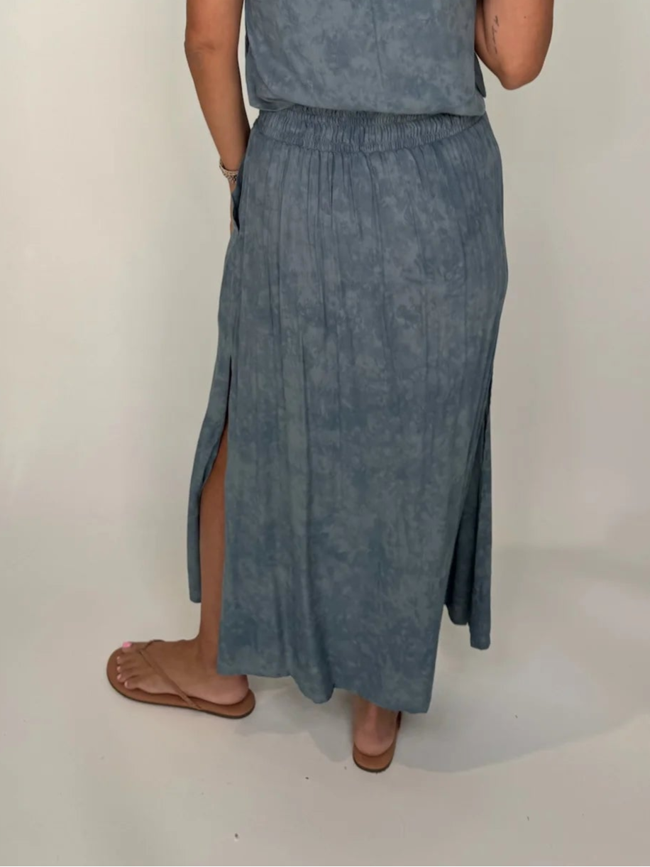 Khush |  Malaya |  Skirt |  Silver | Back | Vagabond | Apparel | Boutique