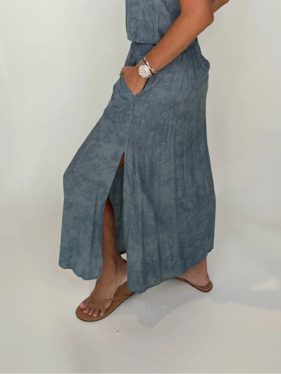 Khush |  Malaya |  Skirt |  Silver |  Side | Vagabond | Apparel | Boutique