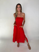 Khush | Portofino | Dress | Red | Vagabond | Apparel | Boutique