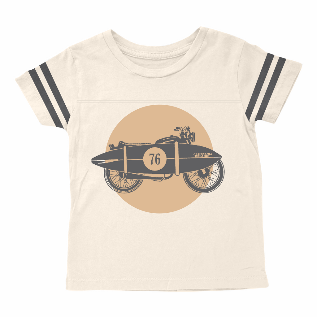 Tiny Whales King Of The Road Football Tee Natural