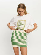 Kivari | Corinne Knit Mini Skirt | Front | Vagabond | Apparel | Boutique
