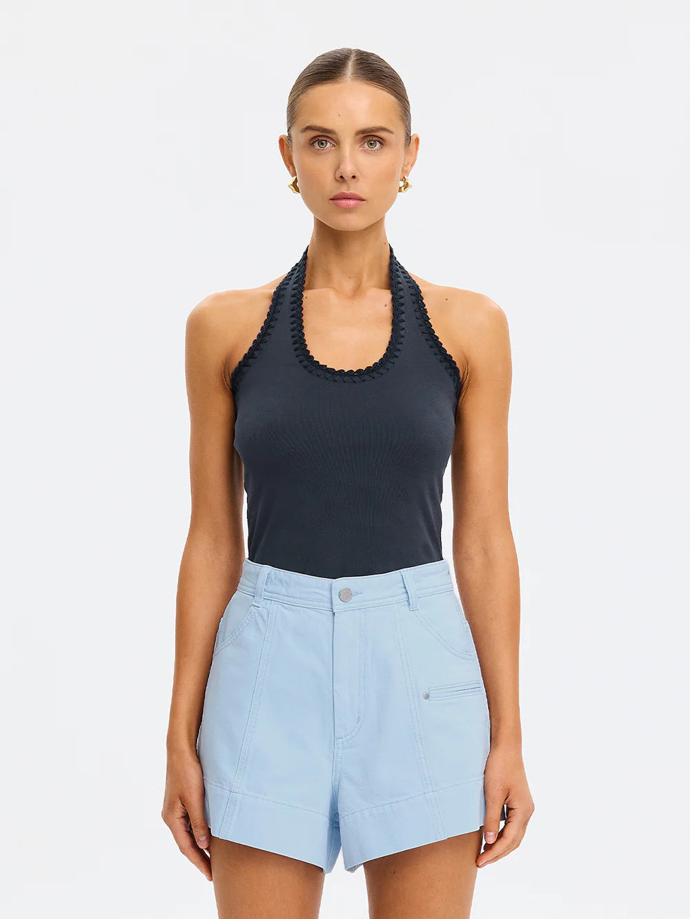 Kivari | Rhea Halter Top | Navy | Vagabond | Apparel | Boutique