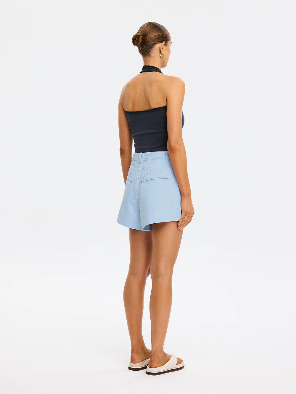 Kivari | Rhea Halter Top | Navy | Back | Vagabond | Apparel | Boutique