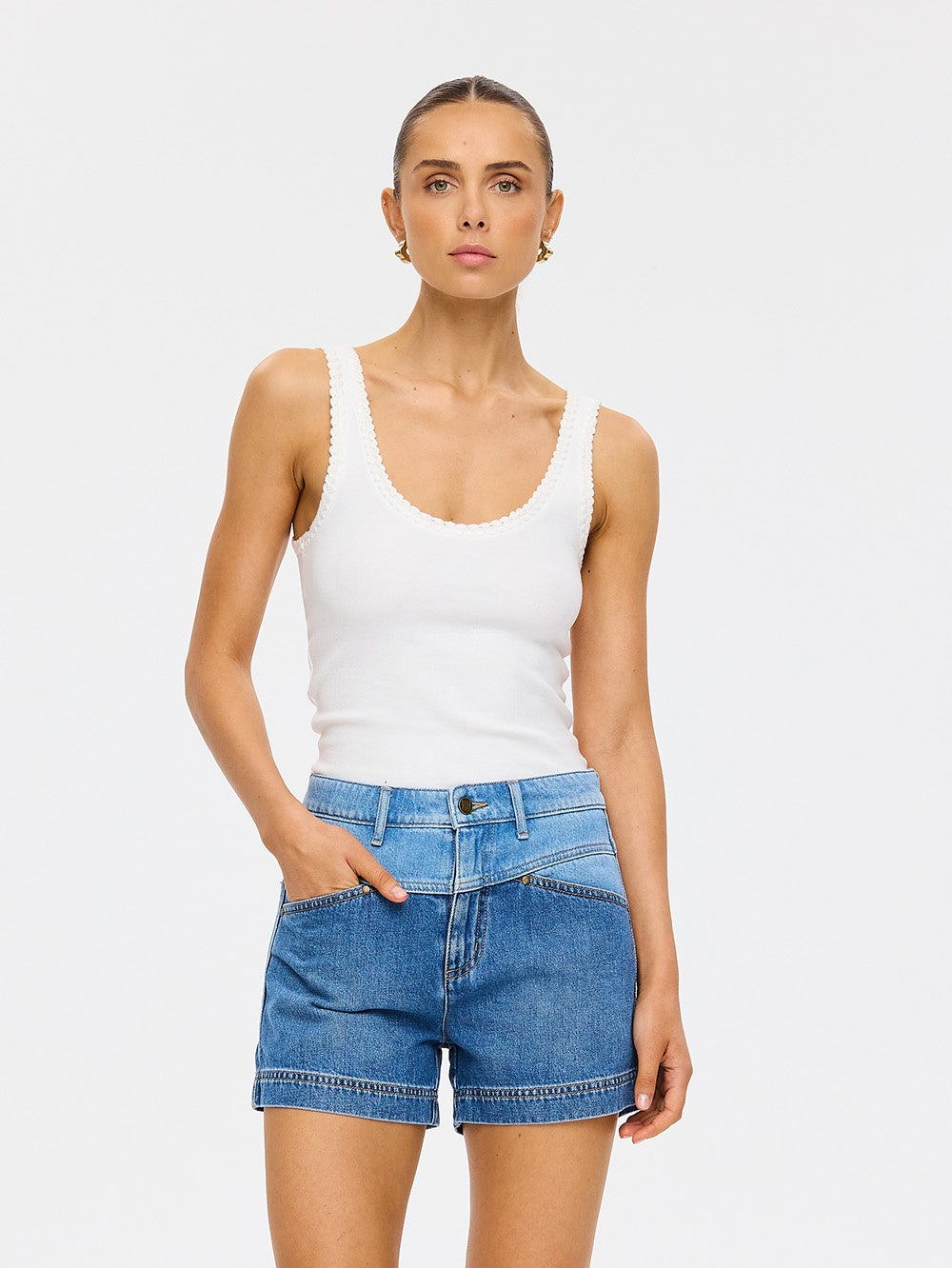 Kivari | Coralie Denim Short | Vagabond | Apparel | Boutique