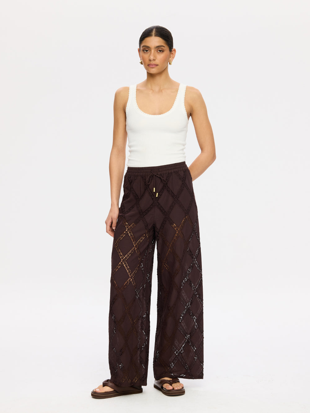 Kivari | Izzy Pant chocolate | Vagabond | Apparel | Boutique