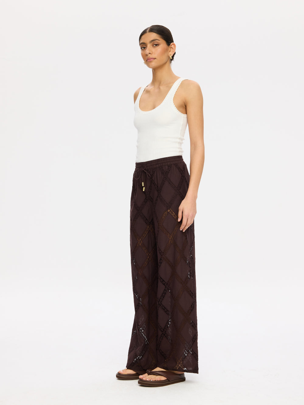 Kivari | Izzy Pant chocolate | Vagabond | Apparel | Boutique