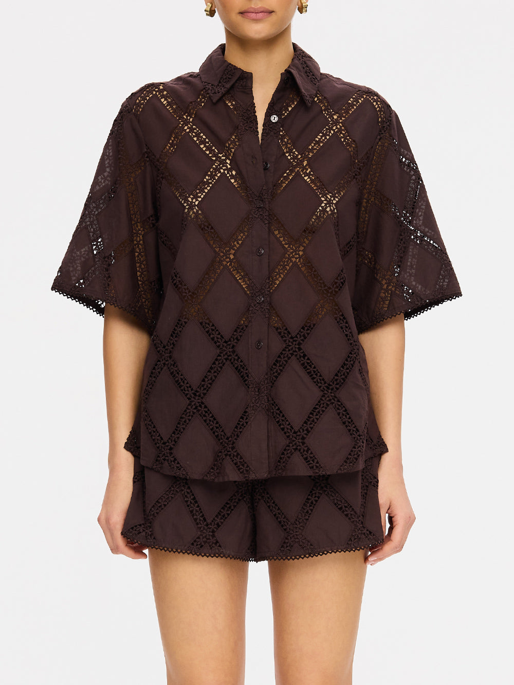 Kivari | Izzy Shirt Chocolate | Vagabond | Apparel | Boutique