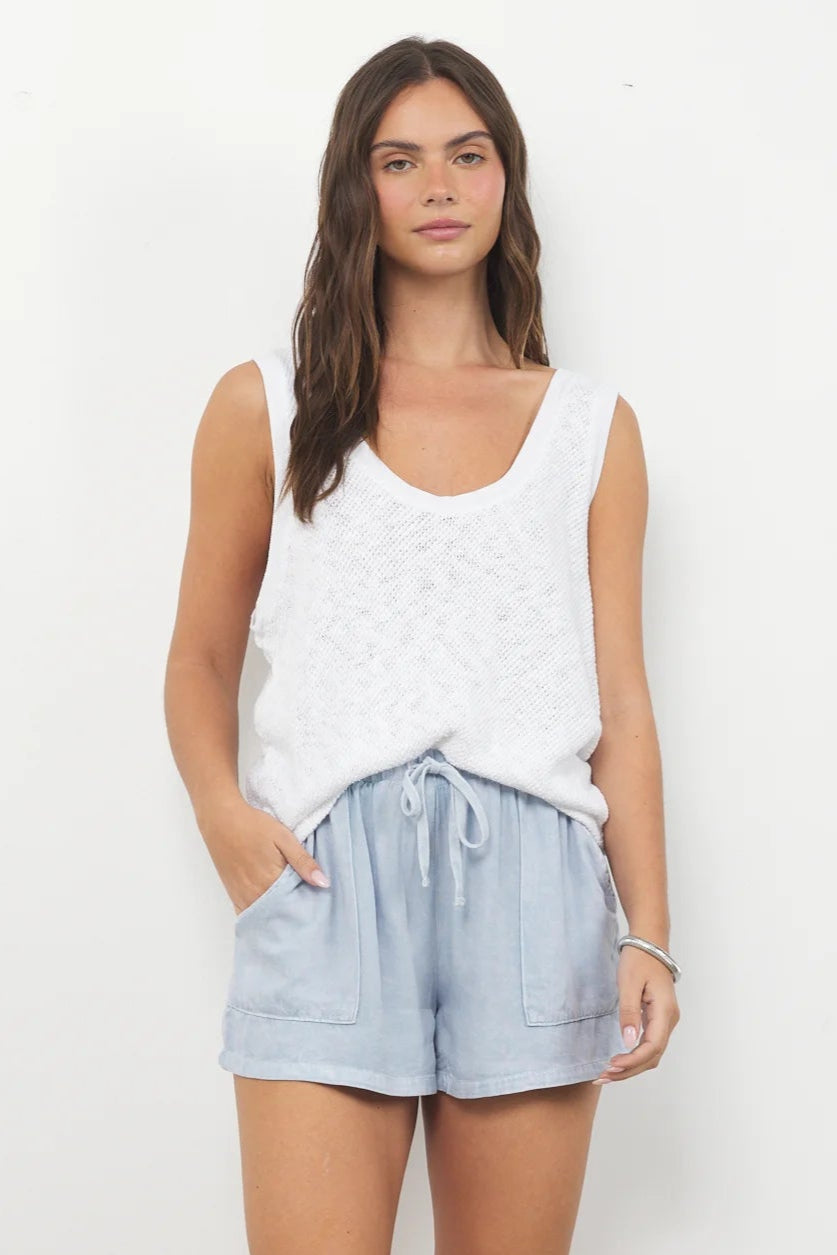 LA Made | Sweater Knit Tank | White | Vagabond | Apparel | Boutique