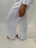 LA Made | Breezy Gauze Pant W/Side Slit | Vagabond | Apparel | Boutique