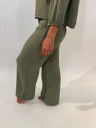 LA Made | Breezy Gauze Pant W/Side Slit | Vagabond | Apparel | Boutique
