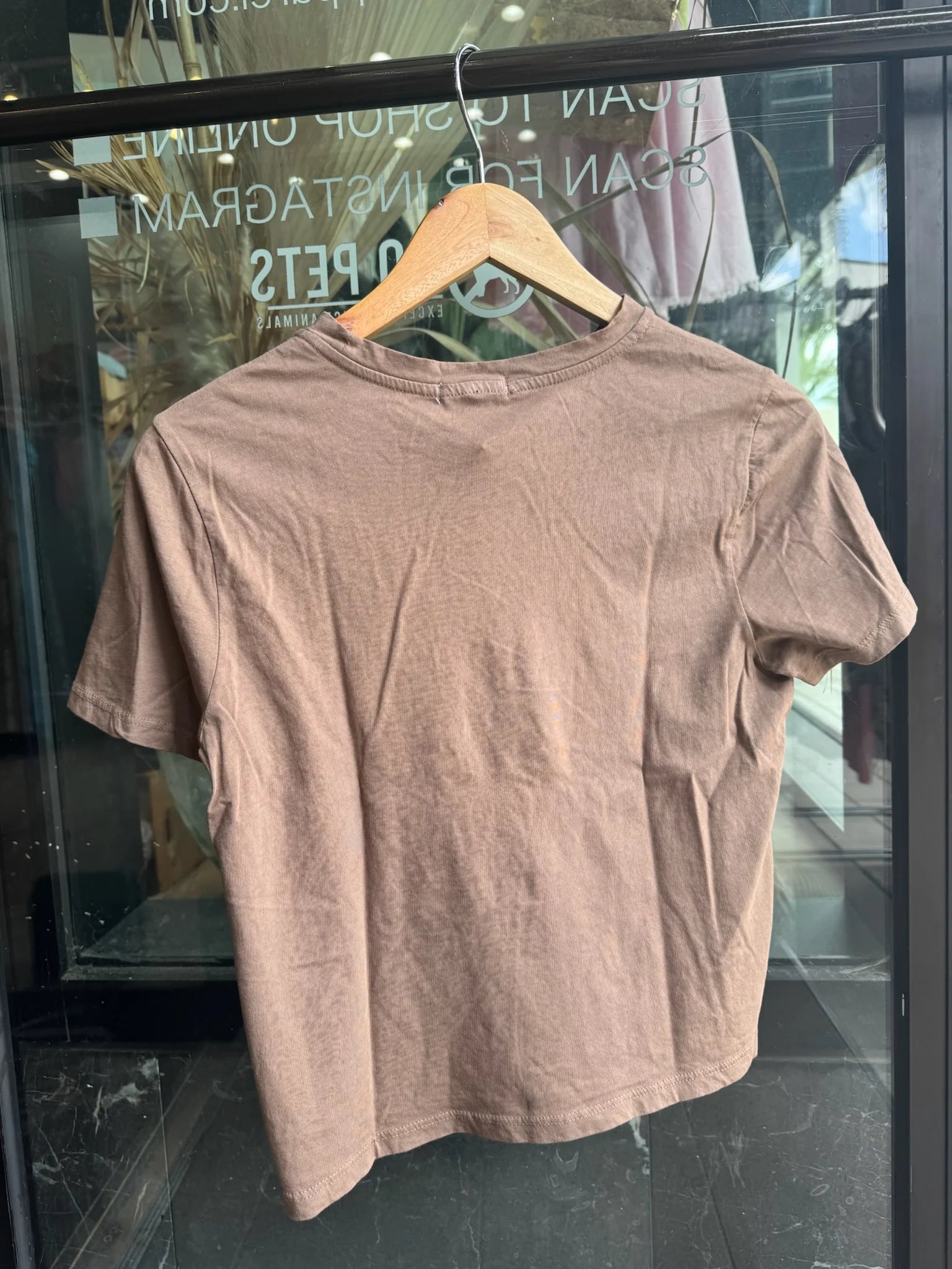 LA Made |  Damien Boxy Tee | Truffle | Back | Vagabond | Apparel | Boutique