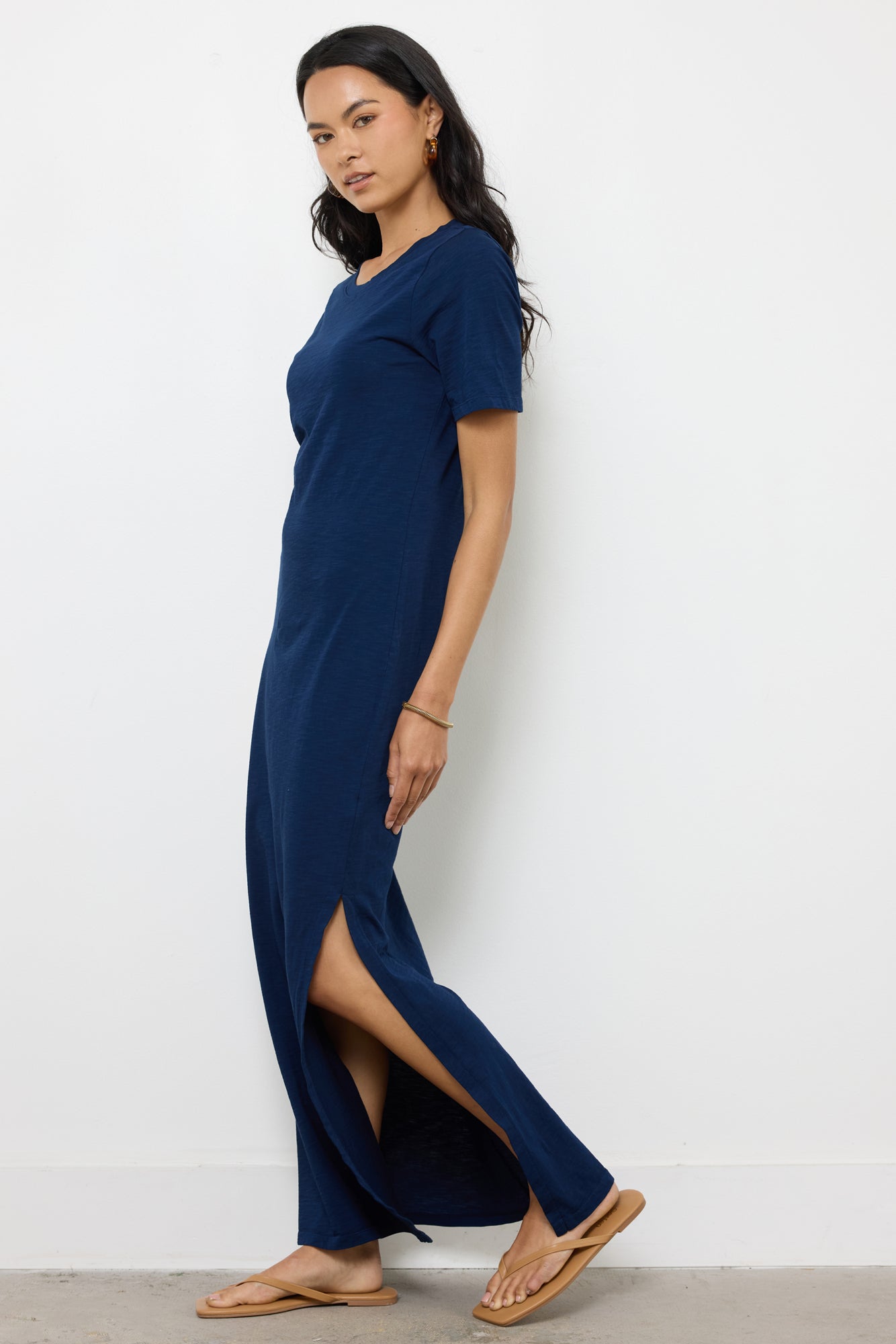 LA Made | Damien Heavy Slub Dress | Side | Vagabond | Apparel | Boutique