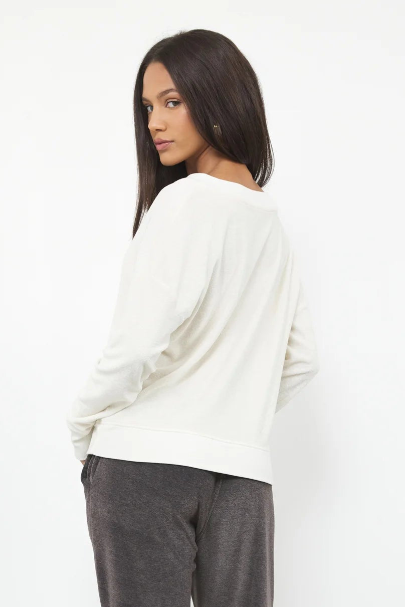 LA Made | District V-Neck Velour Pullover | Back | Vagabond | Apparel | Boutique