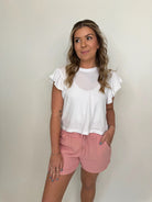 LA | Made | Dixie | Cyn | Boxer | Short | Terracotta | Front | Vagabond | Apparel | Boutique