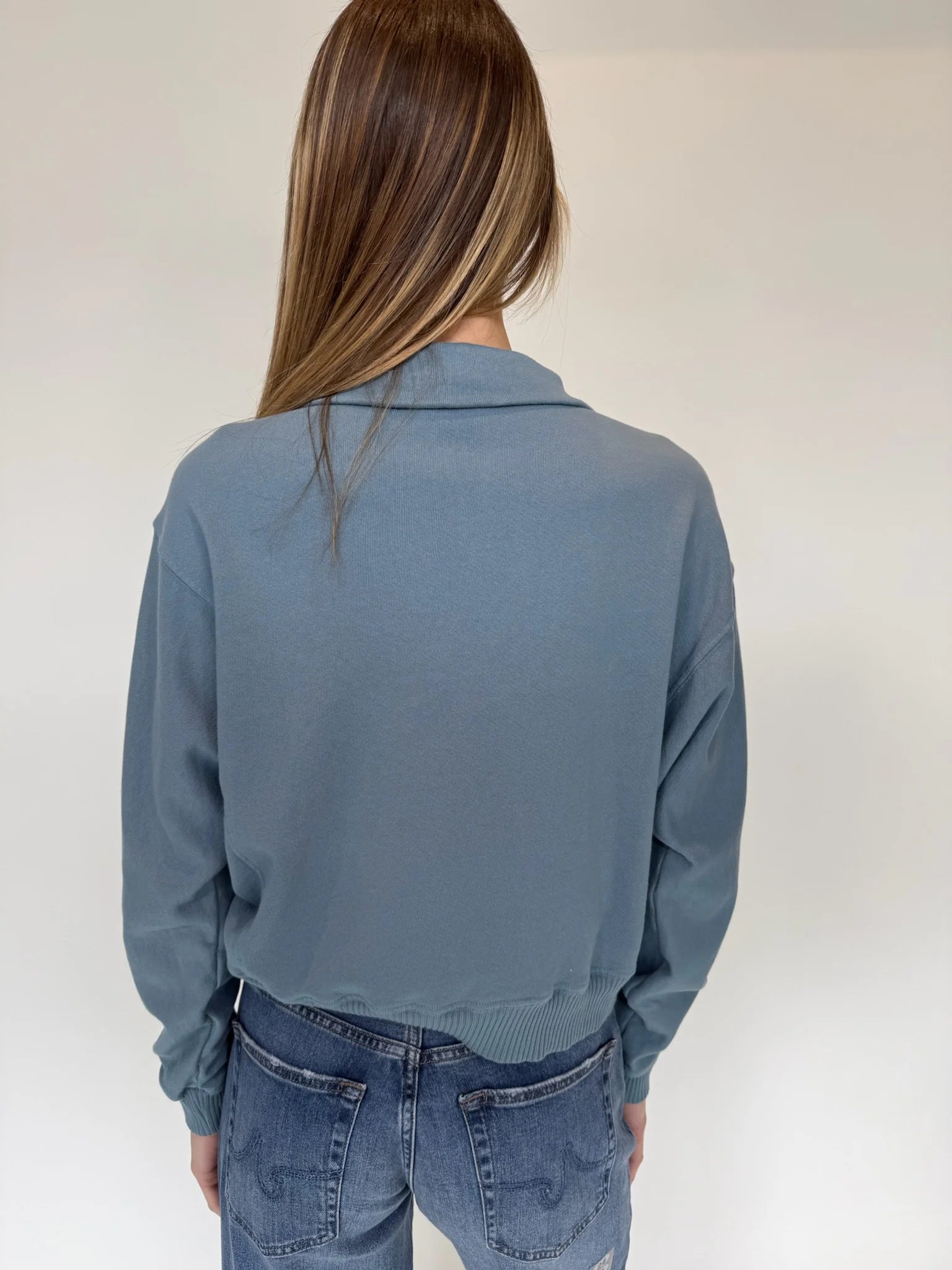 LA Made | Ellis Half Zip Pullover | Back | Vagabond | Apparel | Boutique