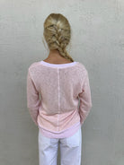 LA Made | Gabrielle V-Neck Pullover | Dusk Rose | Vagabond | Apparel | Boutique