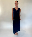 LA Made | Maeve V Neck Linen Muscle Tank | Full | Willow | Vagabond | Apparel | Boutique