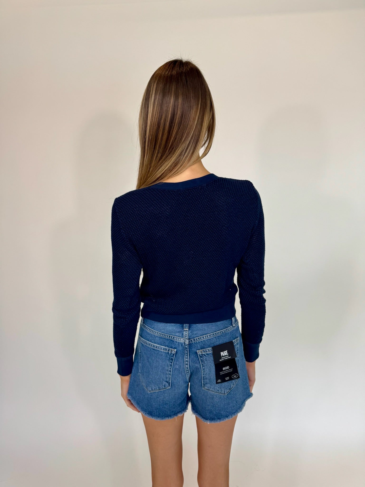 LA Made | Melrose Cardi | Dark Night | Back | Vagabond | Apparel | Boutique