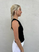 LA Made | Must Have Tank | Black | Side | Vagabond | Apparel | Boutique
