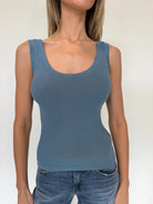 LA Made | New You Rib Tank Blue Moon | Vagabond | Apparel | Boutique