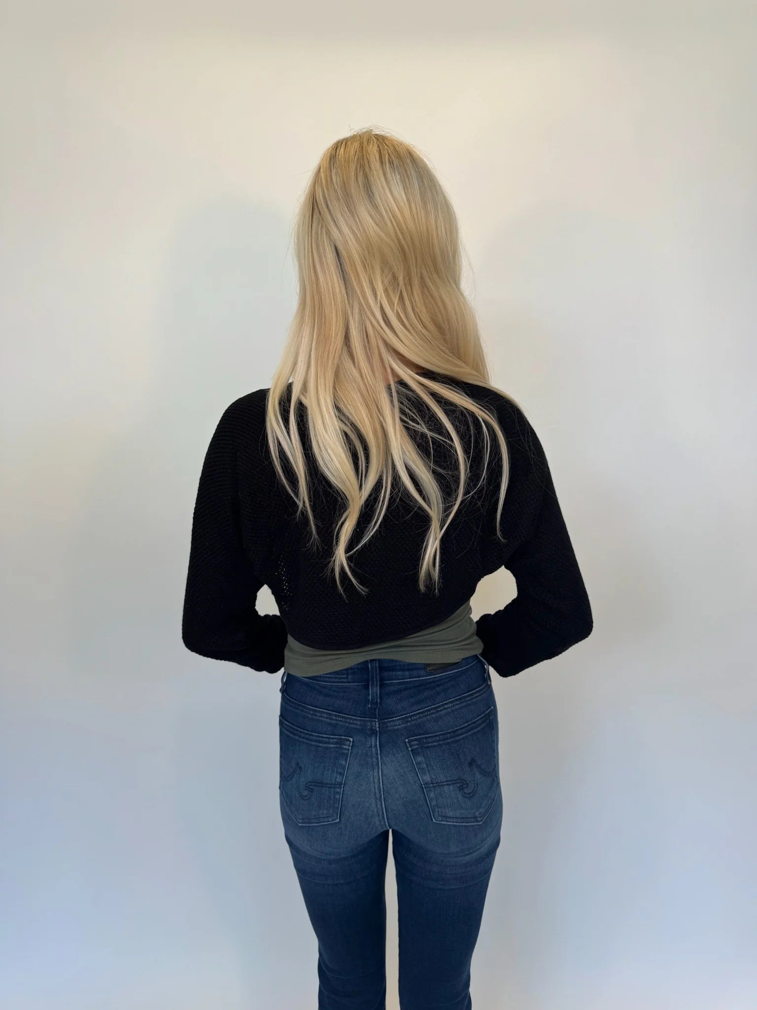 LA Made || Sia Shrug | Black | Back | Vagabond | Apparel | Boutique