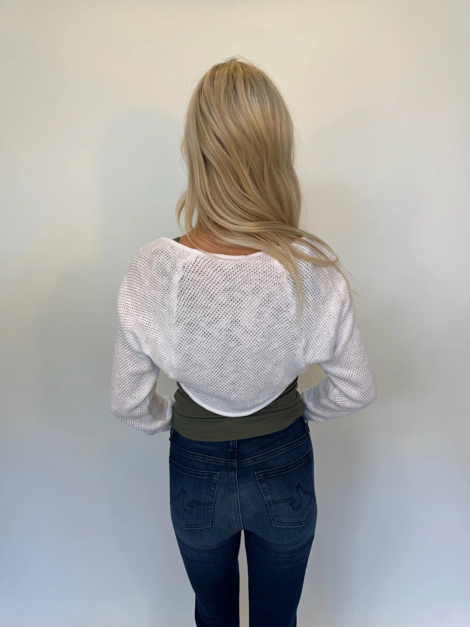 LA Made | Sia Shrug | White | Back | Vagabond | Apparel | Boutique