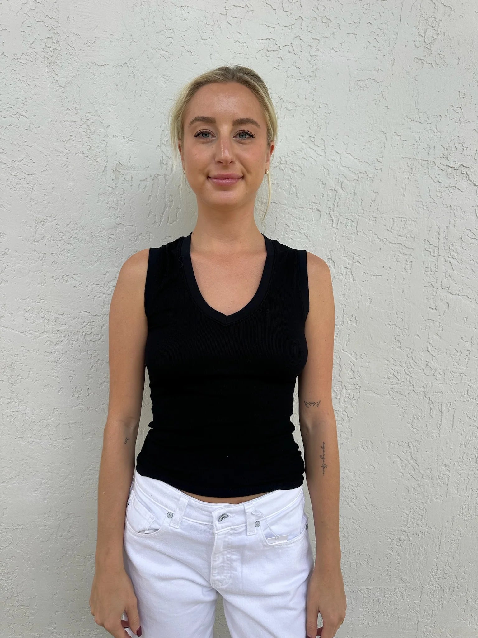 LA Made Virelle V-Neck Tank