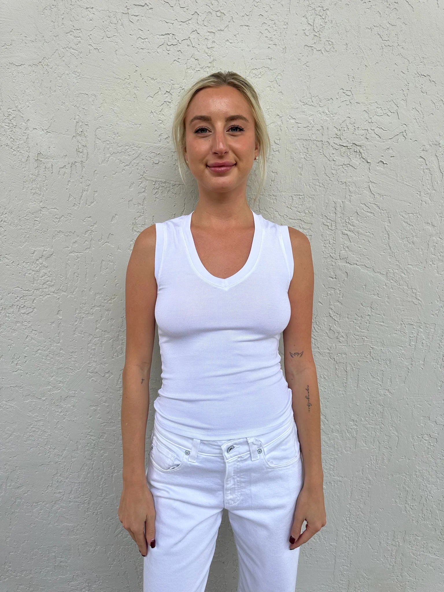 LA Made Virelle V-Neck Tank