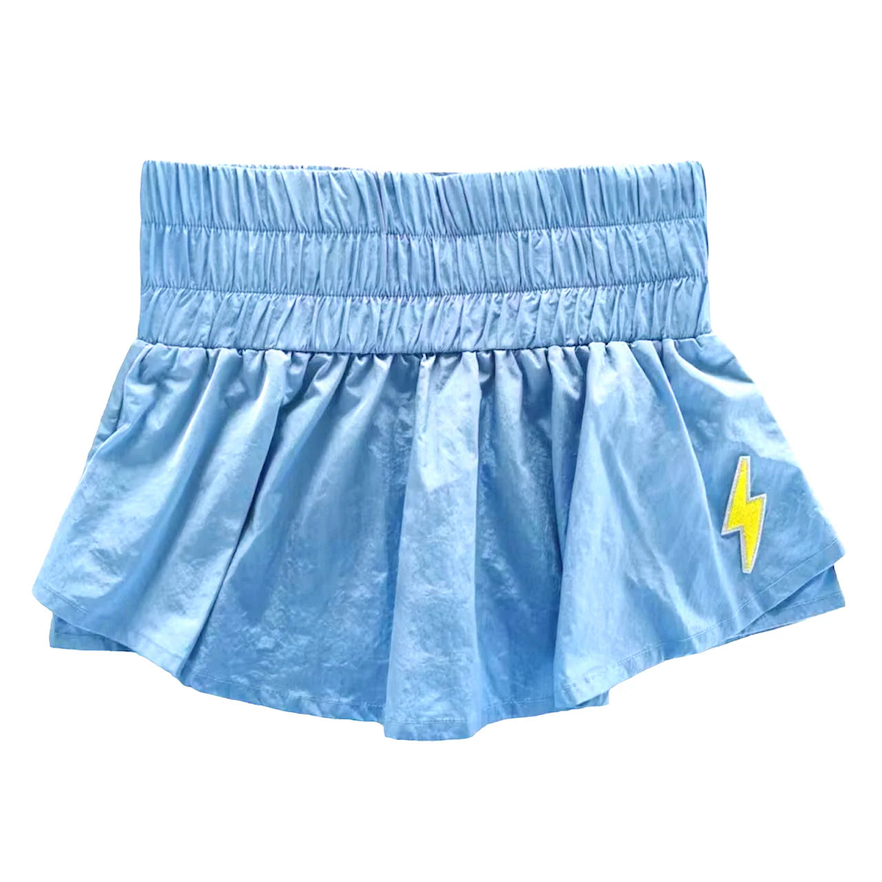 Little | Olin | Blue | Gathered | Skort | Vagabond | Apparel | Boutique