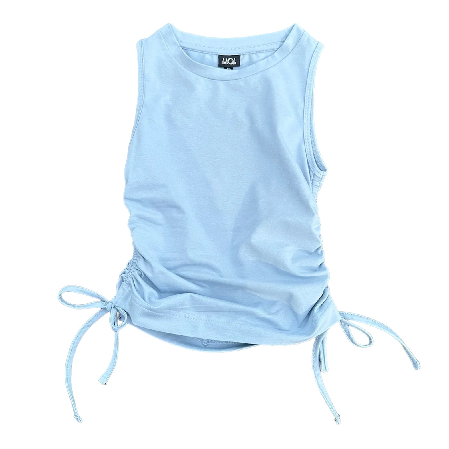 Little | Olin | Blue | Gathered | Top | Vagabond | Apparel | Boutique