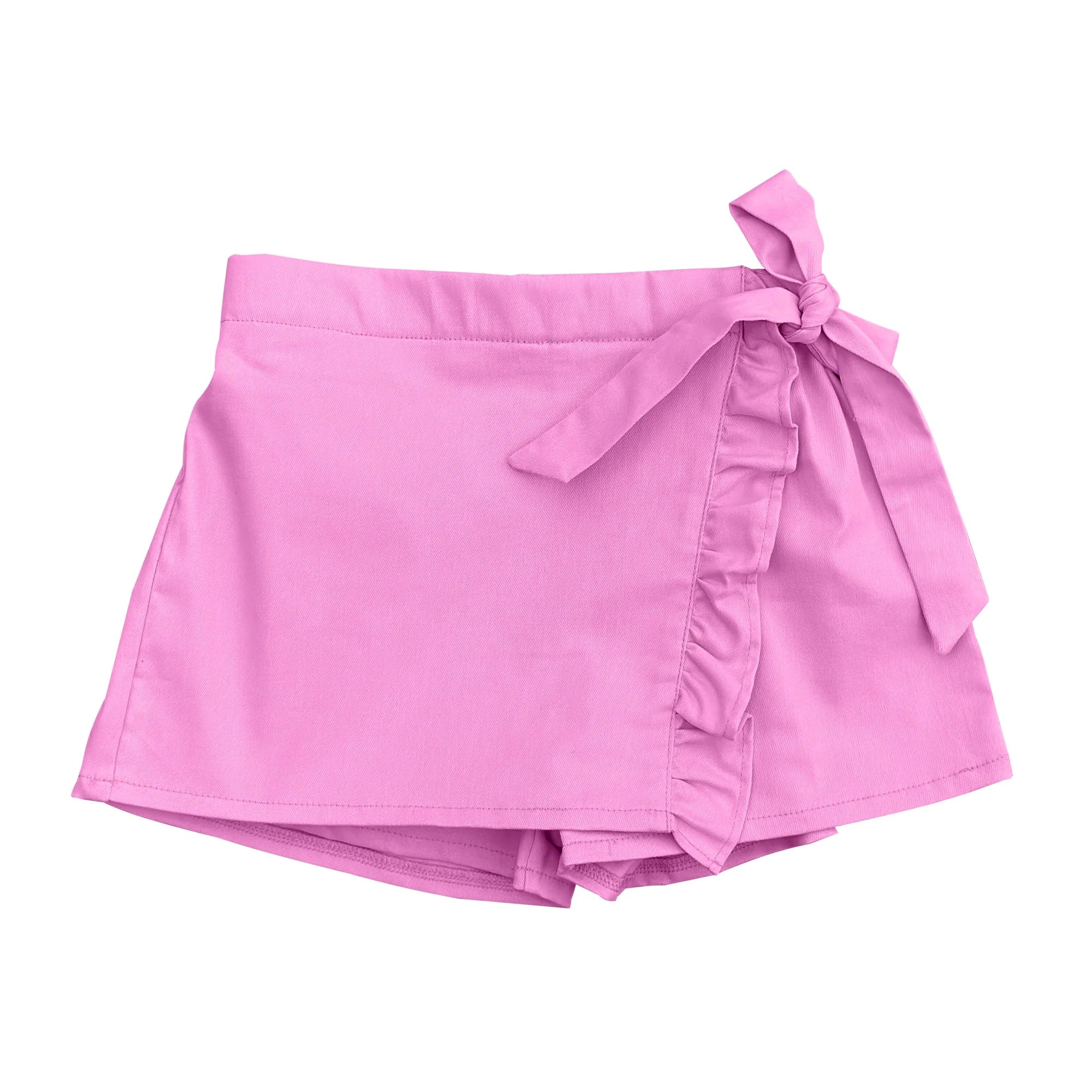 Little | Olin | Pink | Denim | Skort | Vagabond | Apparel | Boutique