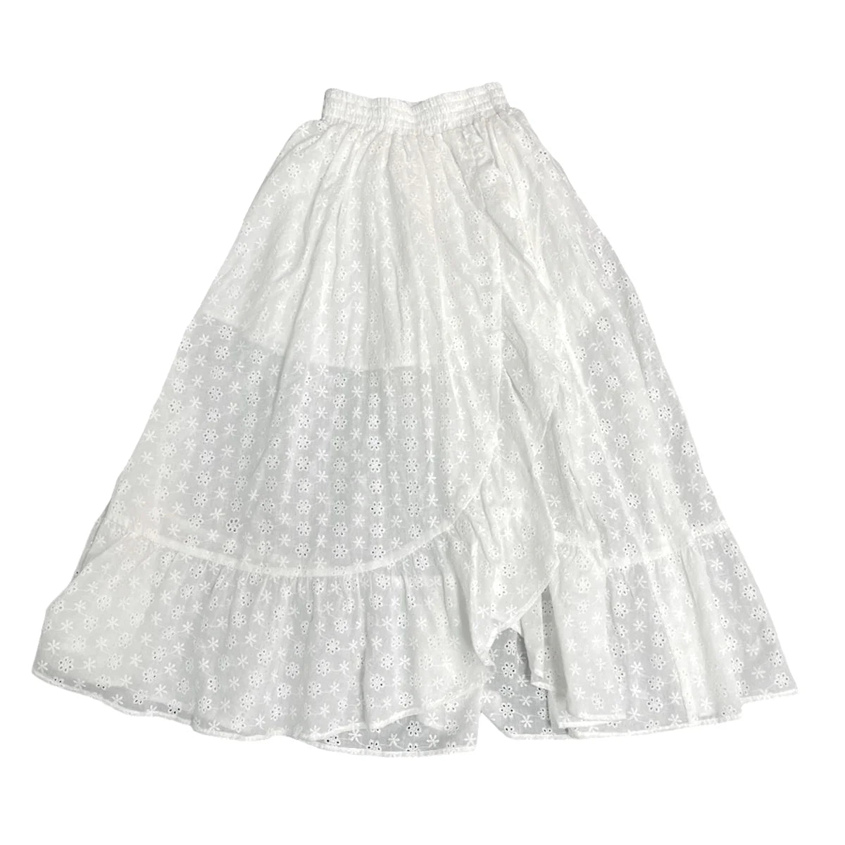 Little | Olin | White | Long | Smock | Skirt | Vagabond | Apparel | Boutique
