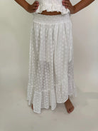 Little | Olin | White | Long | Smock | Skirt | Vagabond | Apparel | Boutique