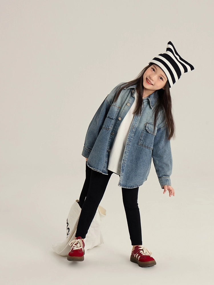 Little | Trendy | Denim |  Shirt | Vagabond | Apparel | Boutique