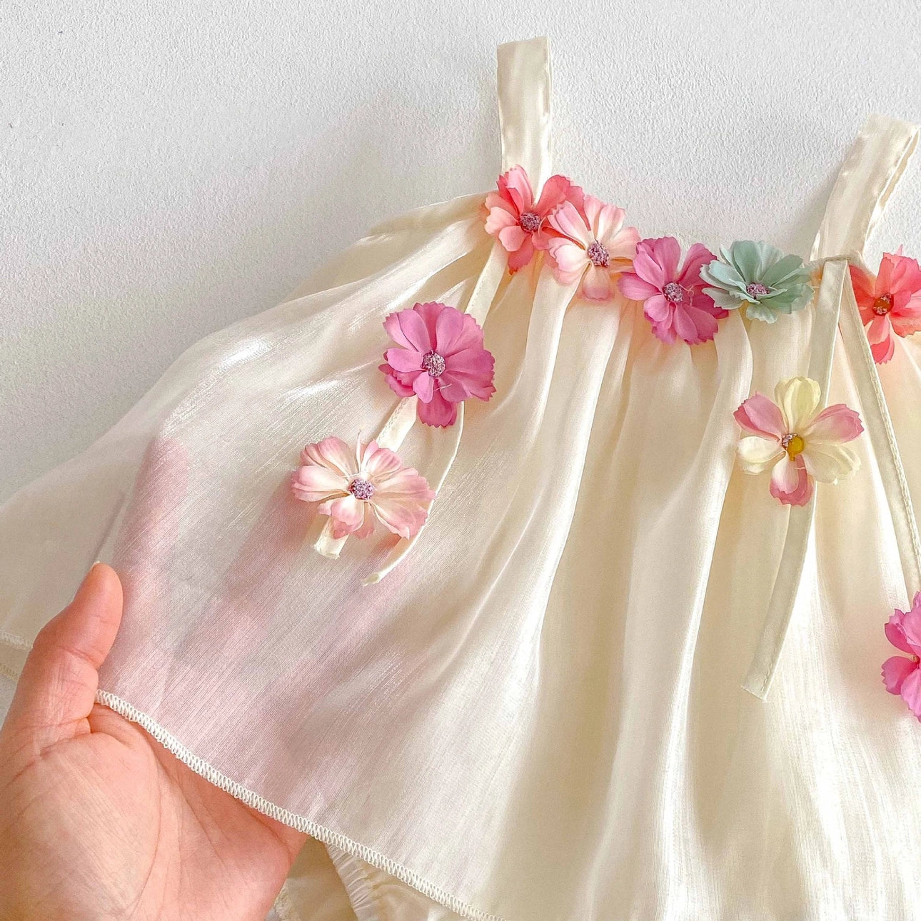 Little Trendy | Summer Sling Flower Romper | Vagabond | Apparel | Boutique