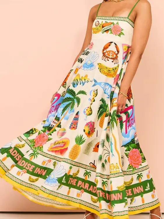 Little Trendy | Women Suspender Maxi Dress | Vagabond | Apparel | Boutique