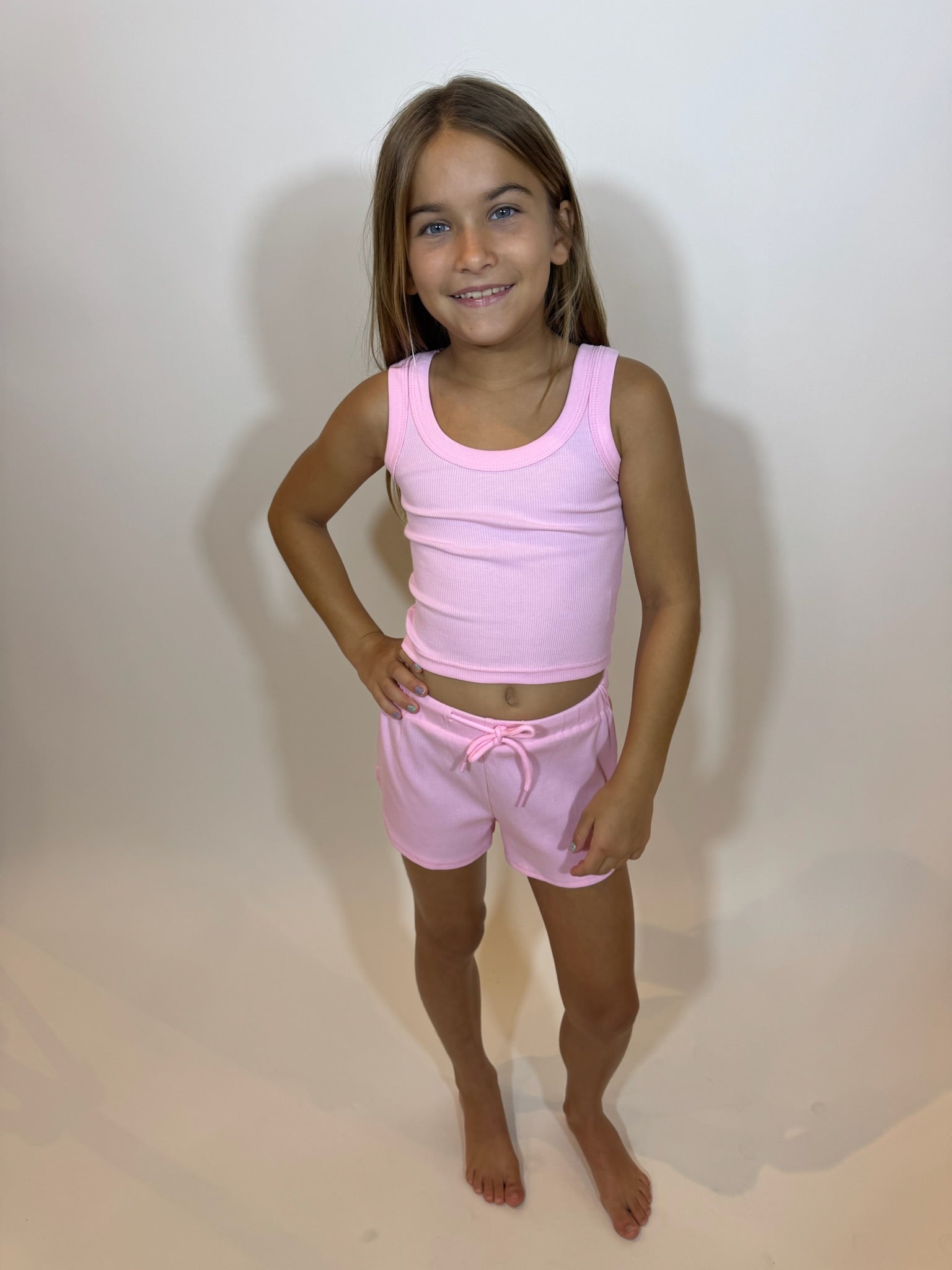 Little Olin | Ribbed Short | Model | Vagabond | Apparel | Boutique