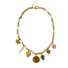 Logan Tay | Retro Gold Sun Charm Necklace | Vagabond | Apparel | Boutique