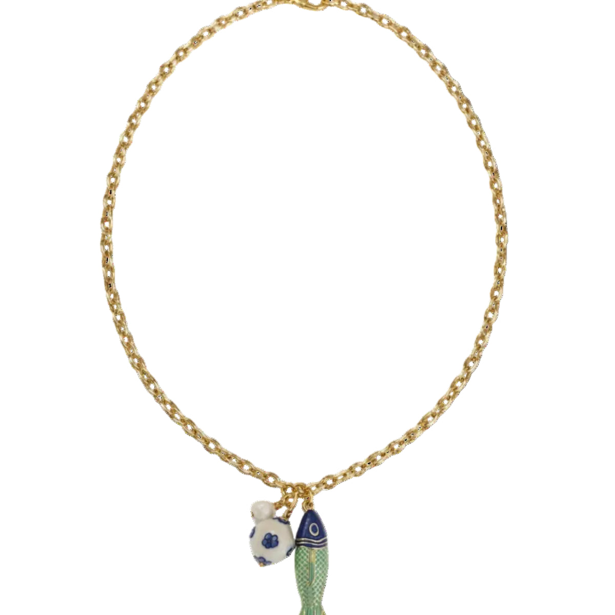 Logan Tay Long Chain Fish Charm Necklace – Vagabond Apparel Boutique