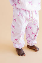 Lucky Panda | Pink Bow Cargo Jogger Set | Pants | Vagabond | Apparel | Boutique