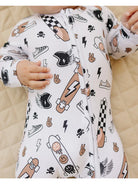 Lucky Panda | Sk8er Zip Romper | Close | Vagabond | Apparel | Boutique