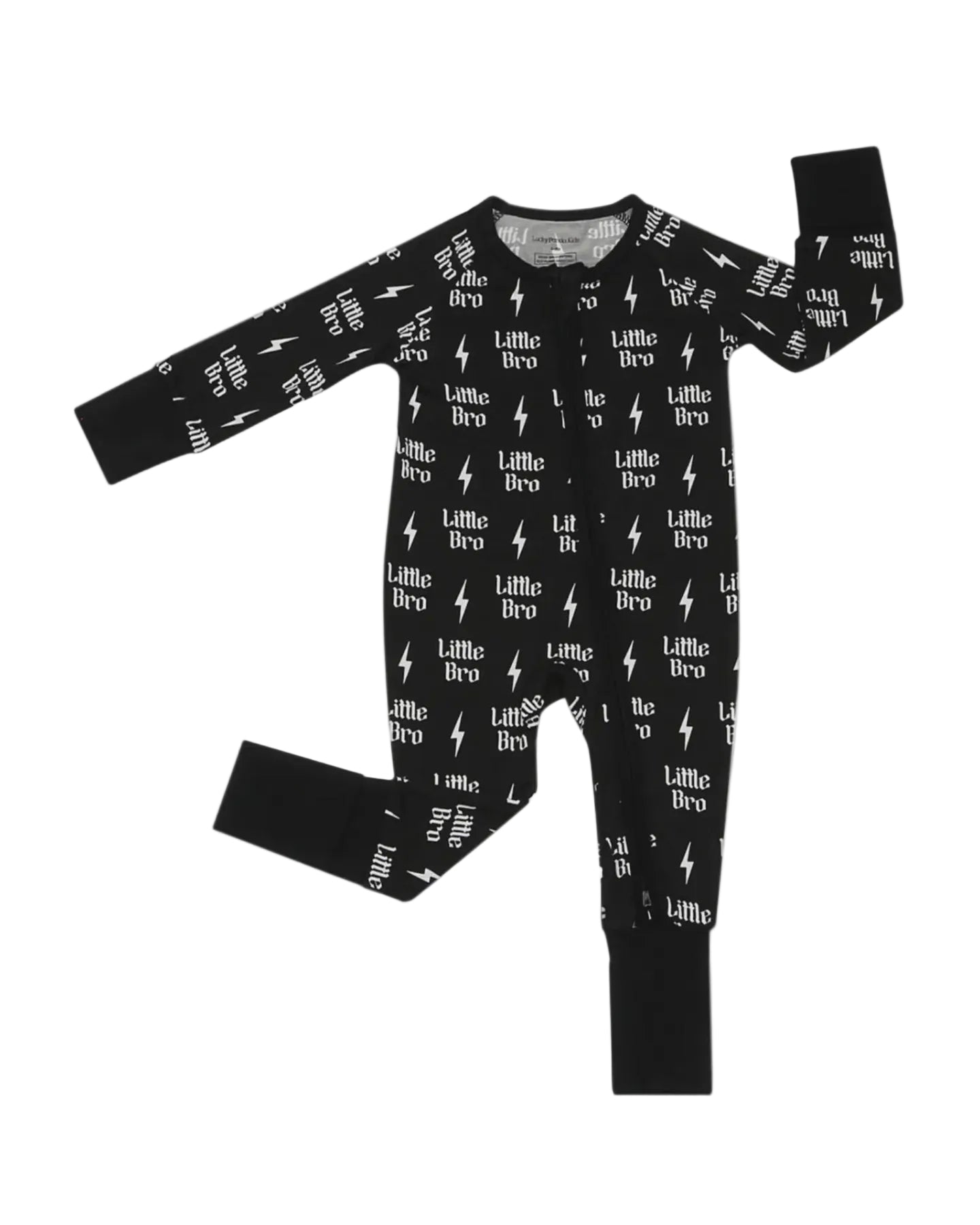 Lucky Panda | Lil Bro Zip Romper | Flat | Vagabond | Apparel | Boutique